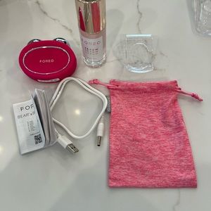 Foreo Bear pink New including full size foreo serum new.